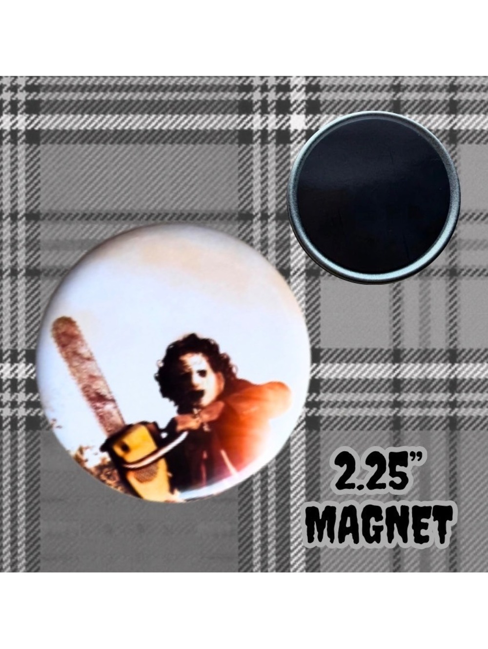 Texas Chainsaw Massacre Leatherface 2.25” Handmade Horror Magnet [COPY]